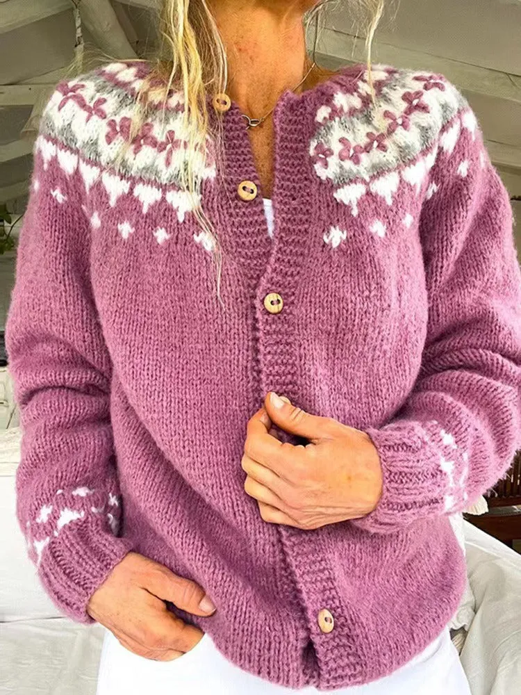 Georgina | Vintage Isländische Strickjacke