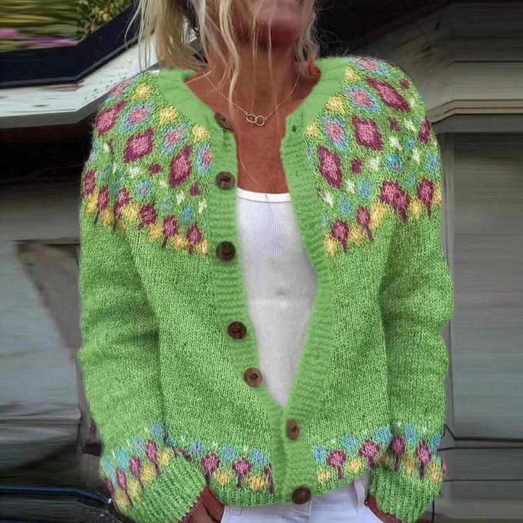 Lindsey | Vintage Isländische Strickjacke