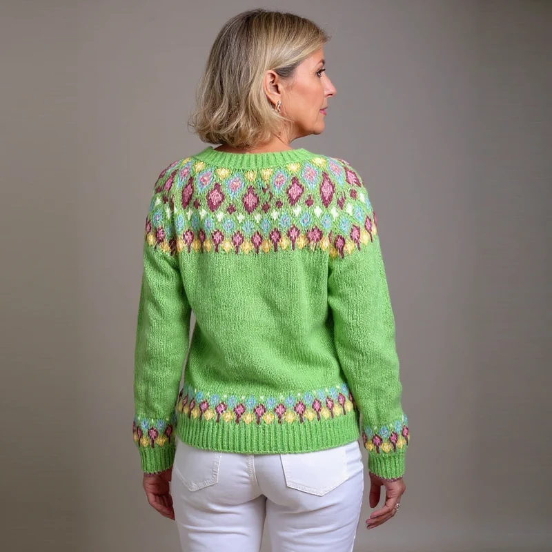 Lindsey | Vintage Isländische Strickjacke