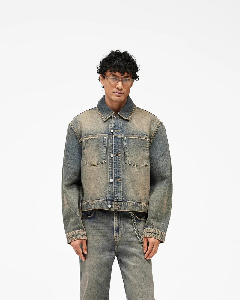Denim Trucker - Blue Cream