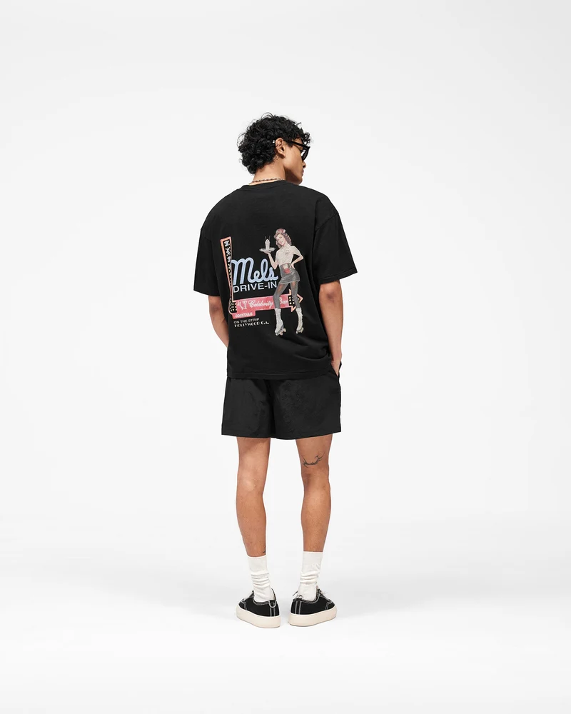Represent x Mels Diner T-Shirt - Jet Black