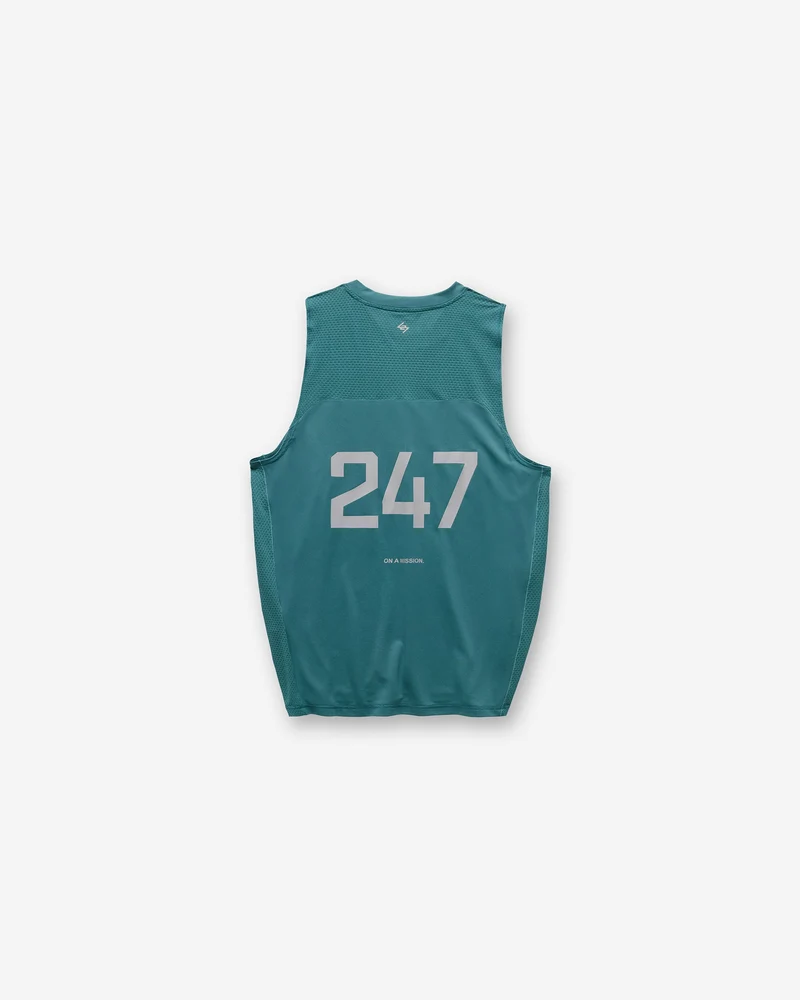 247 Numbers Vest - Teal