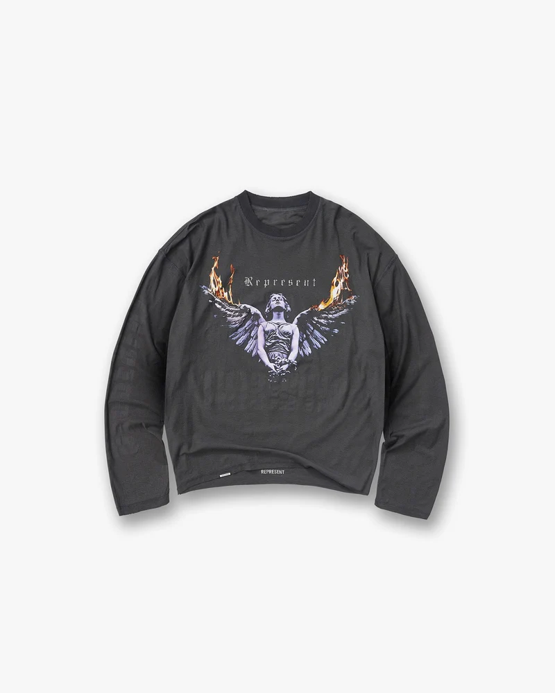 Reversible Living Legacy Tour Long Sleeve T-Shirt - Sun Fade Grey