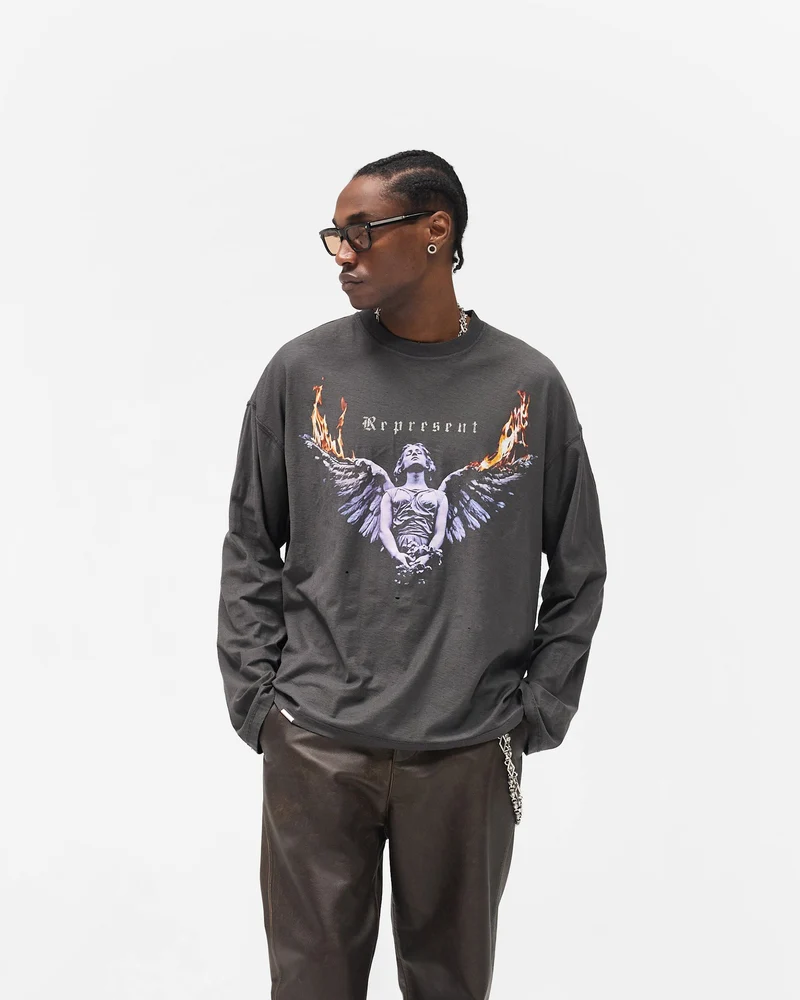 Reversible Living Legacy Tour Long Sleeve T-Shirt - Sun Fade Grey