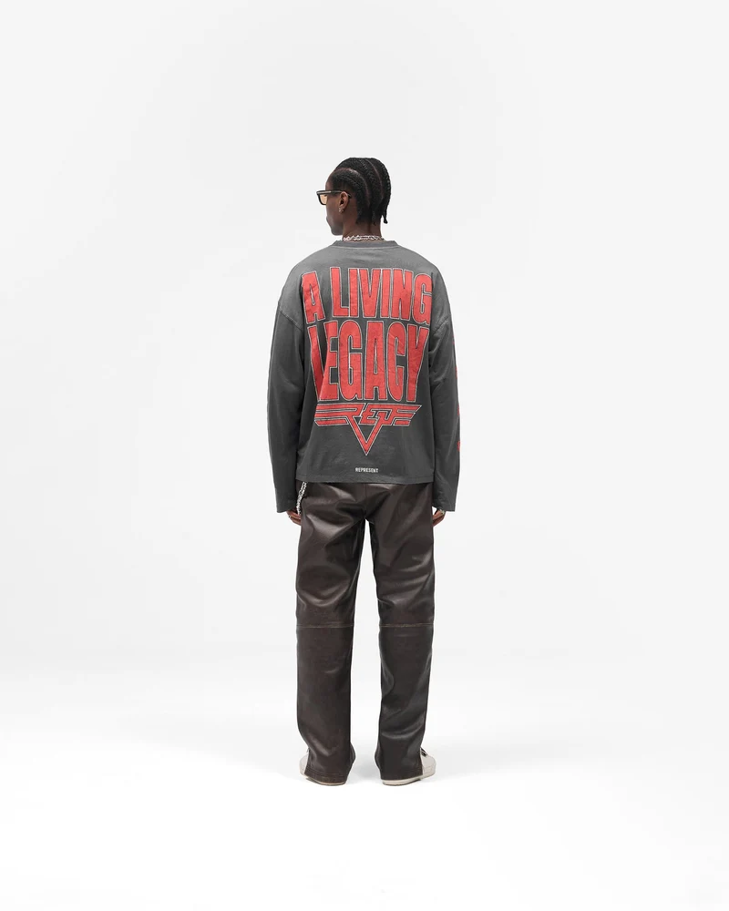 Reversible Living Legacy Tour Long Sleeve T-Shirt - Sun Fade Grey