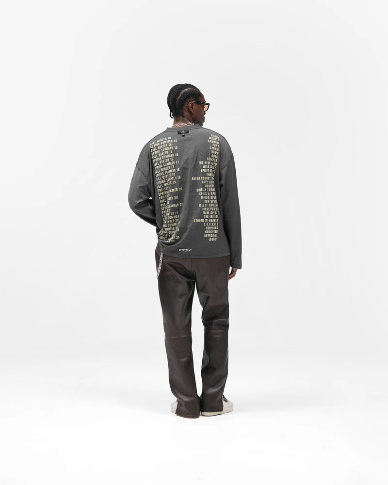 Reversible Living Legacy Tour Long Sleeve T-Shirt - Sun Fade Grey