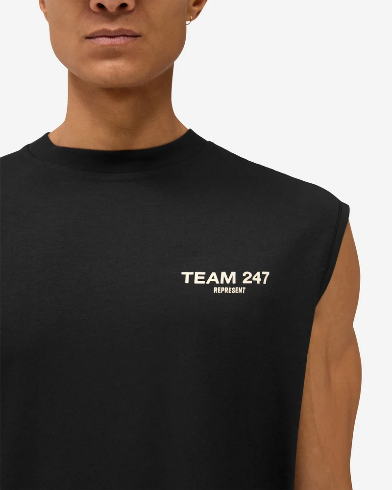 Team 247 Oversized Tank - Jet Black