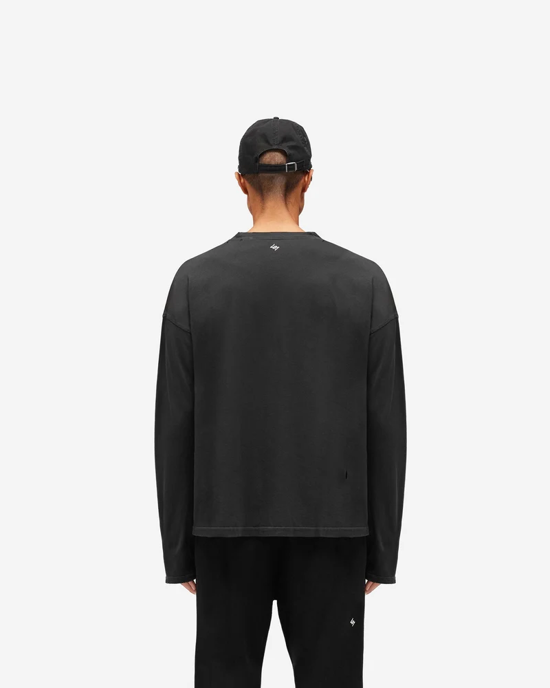 247 On A Mission Long Sleeve T-Shirt - Jet Black