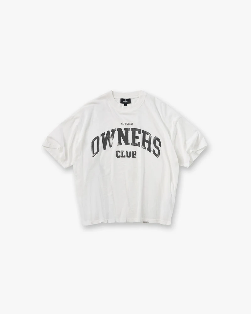 Represent Owners Club T-Shirt - Flat White