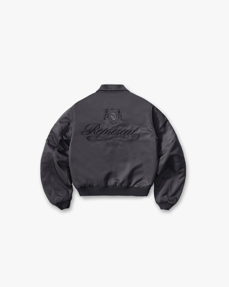 Represent X Puma Bomber - Dark Grey