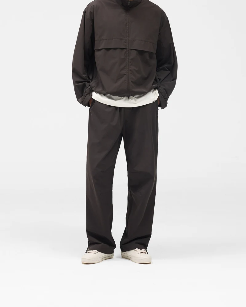 Initial Nylon Track Pant - Coffee