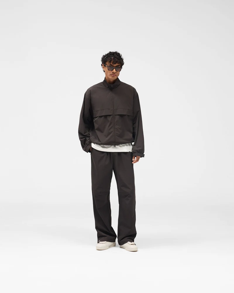 Initial Nylon Track Pant - Coffee