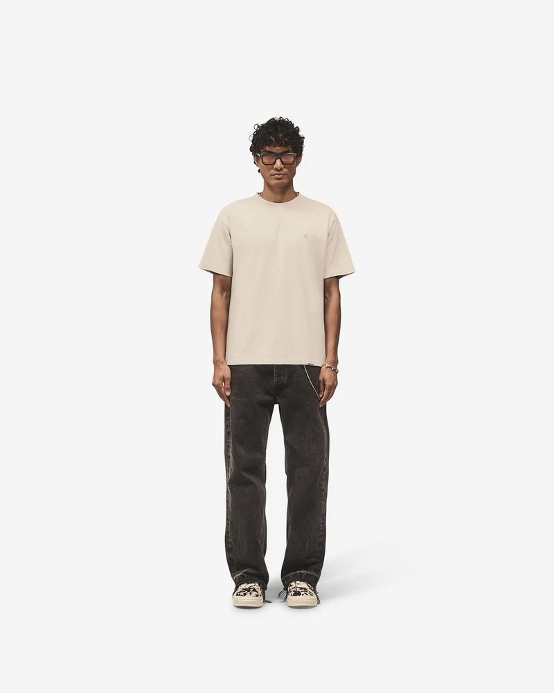 Metal Initial R T-Shirt - Concrete
