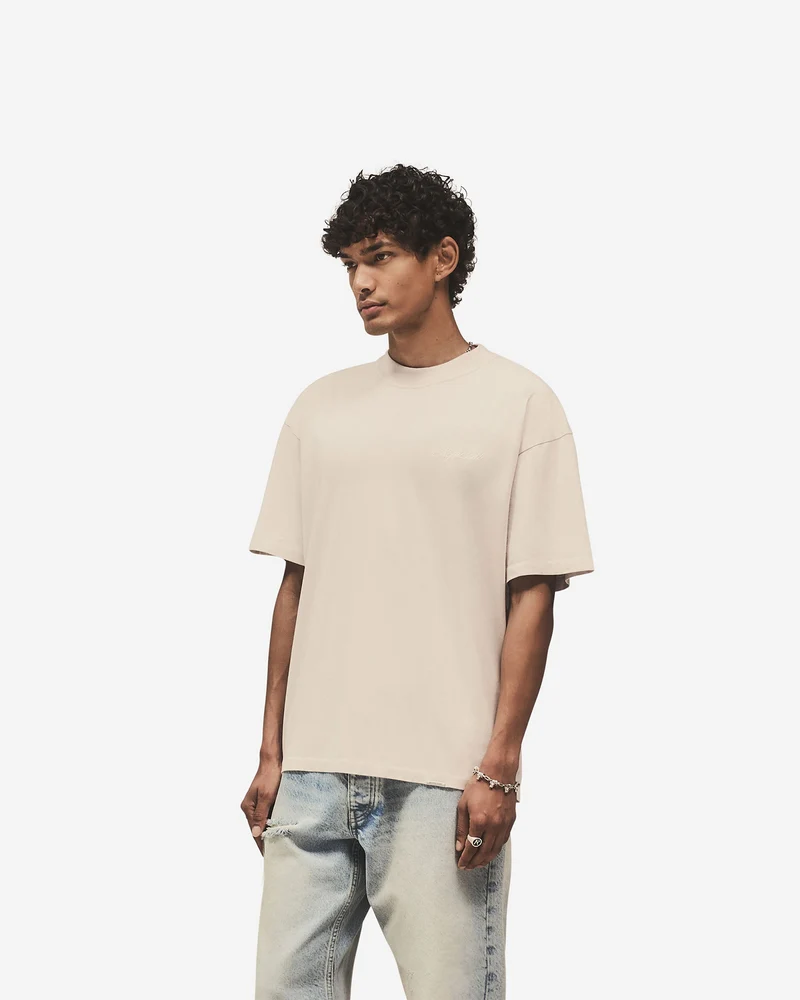 Script Logo T-Shirt - Concrete