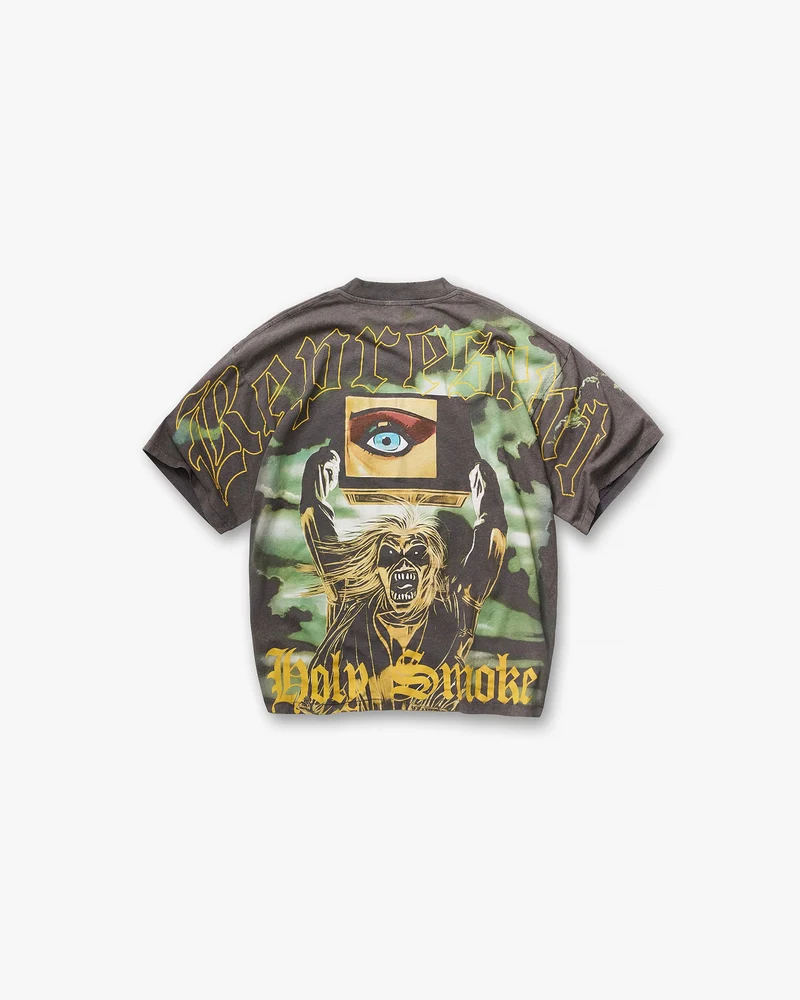Represent X Iron Maiden Holy Smoke T-Shirt - Sunfade Grey