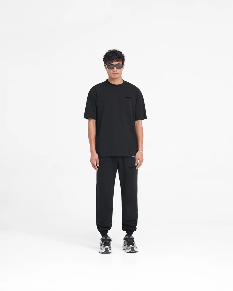 Represent Owners Club Flocked T-Shirt - Black