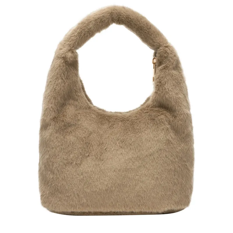 Every Other Faux Fur Scoop Grab Bag - Taupe
