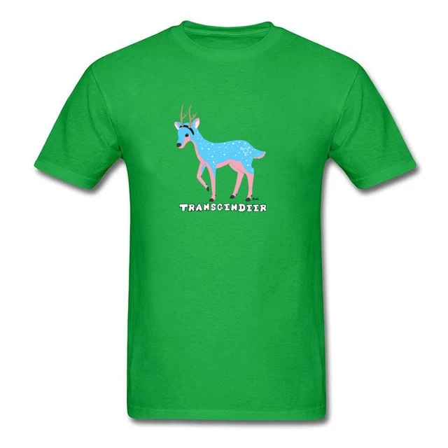 Transgendeer Design Pride Lgbt Gay Lesbian T Shirts Elk Deer Graphic Men Tshirts High Quality Clothing Shirt Cotton Loose