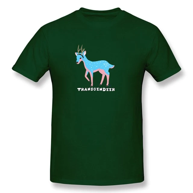 Transgendeer Design Pride Lgbt Gay Lesbian T Shirts Elk Deer Graphic Men Tshirts High Quality Clothing Shirt Cotton Loose