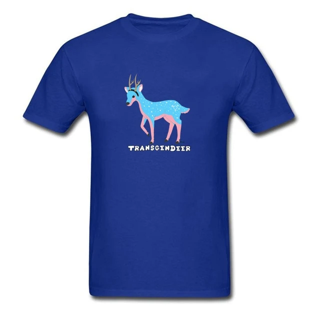 Transgendeer Design Pride Lgbt Gay Lesbian T Shirts Elk Deer Graphic Men Tshirts High Quality Clothing Shirt Cotton Loose