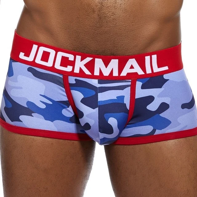 Camouflage printed silk briefs