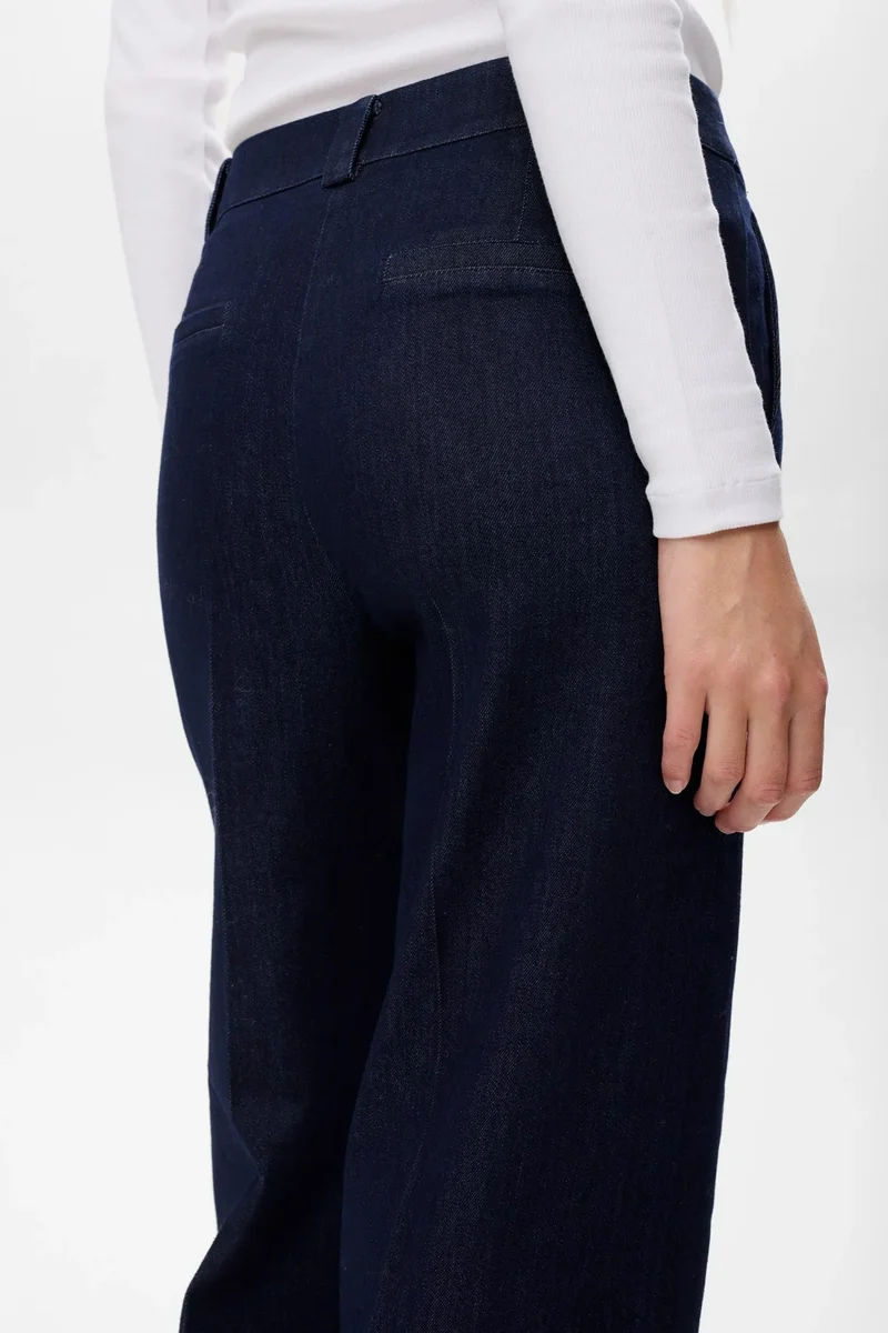 Numph NuAletta Pants - Dark Blue Denim