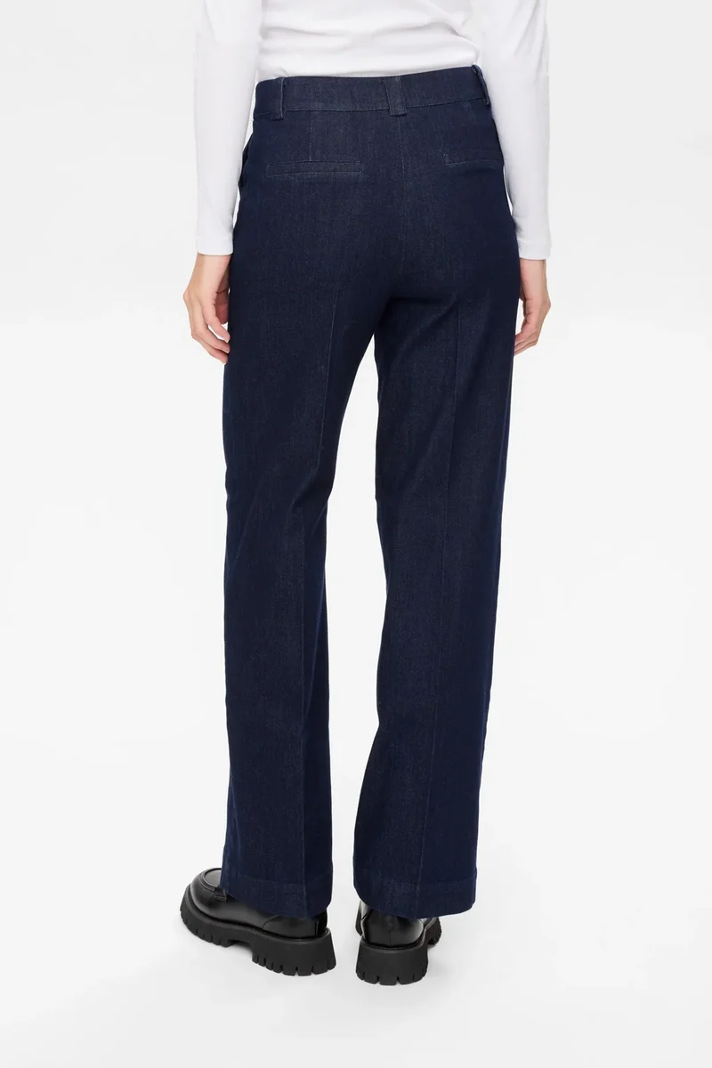 Numph NuAletta Pants - Dark Blue Denim