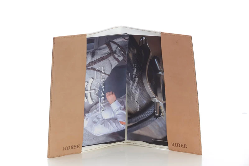 Leather Passport Holder for Horse & Rider