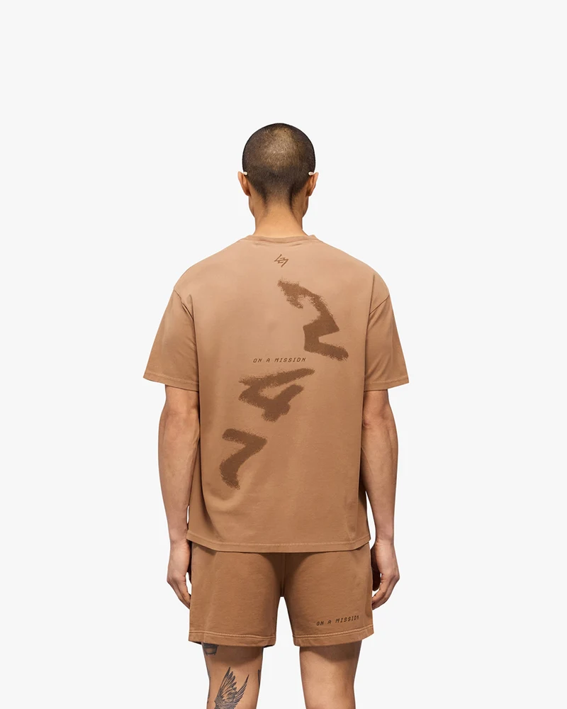 247 Motion Oversized T-Shirt - Rust