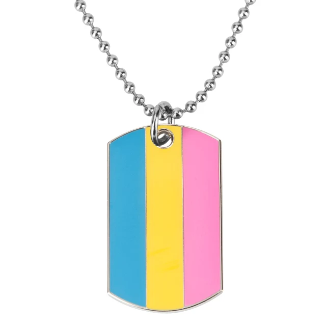 Transgender Rainbow Pansexual pride Genderqueer pride Asexual Pendant Necklace Rainbow Heart Necklace For Women Jewelry