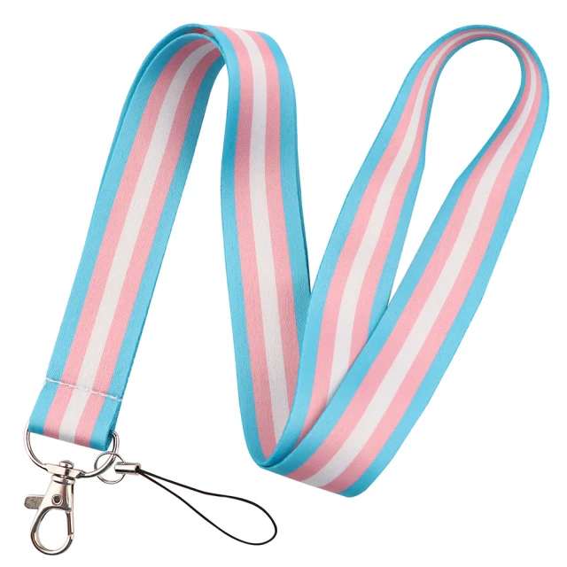 Gay Pride Pin Intersex Pride Asexual Pride Bisexual Pansexual Genderqueer Transgender Lanyard Keychain Neck Straps Accessories