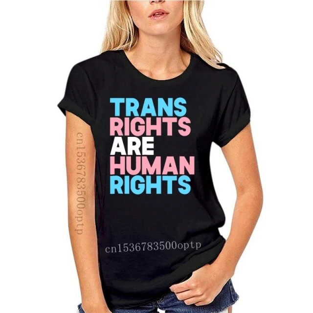New Transgender LGBTQ Pride-Men's T-Shirt-Black Human Rights Shirt Trans Right are
