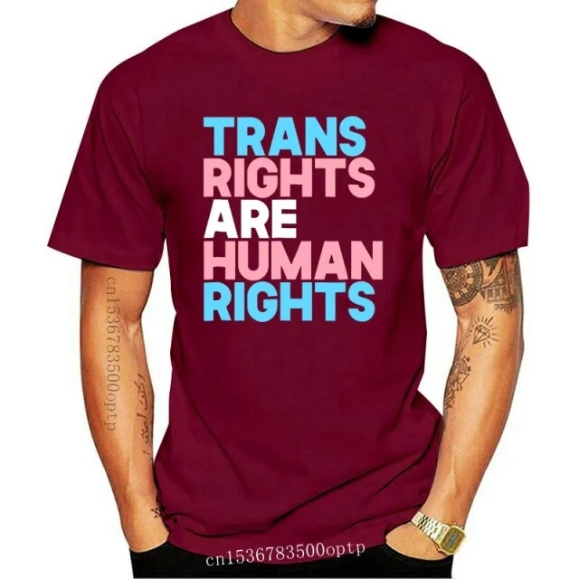 New Transgender LGBTQ Pride-Men's T-Shirt-Black Human Rights Shirt Trans Right are