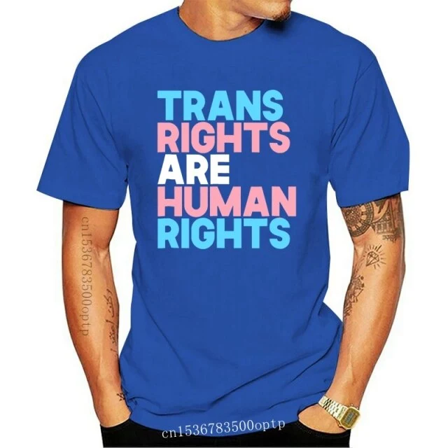 New Transgender LGBTQ Pride-Men's T-Shirt-Black Human Rights Shirt Trans Right are