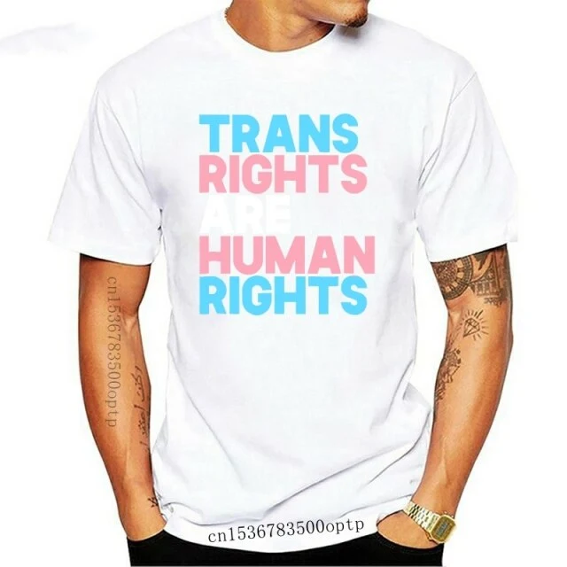 New Transgender LGBTQ Pride-Men's T-Shirt-Black Human Rights Shirt Trans Right are