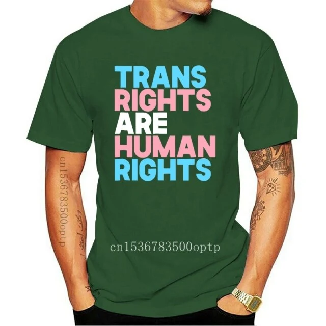 New Transgender LGBTQ Pride-Men's T-Shirt-Black Human Rights Shirt Trans Right are