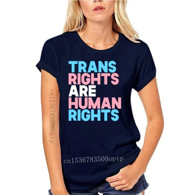 New Transgender LGBTQ Pride-Men's T-Shirt-Black Human Rights Shirt Trans Right are