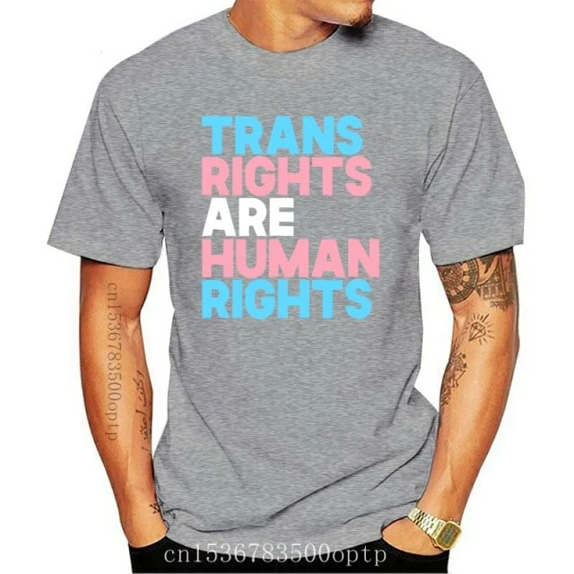 New Transgender LGBTQ Pride-Men's T-Shirt-Black Human Rights Shirt Trans Right are