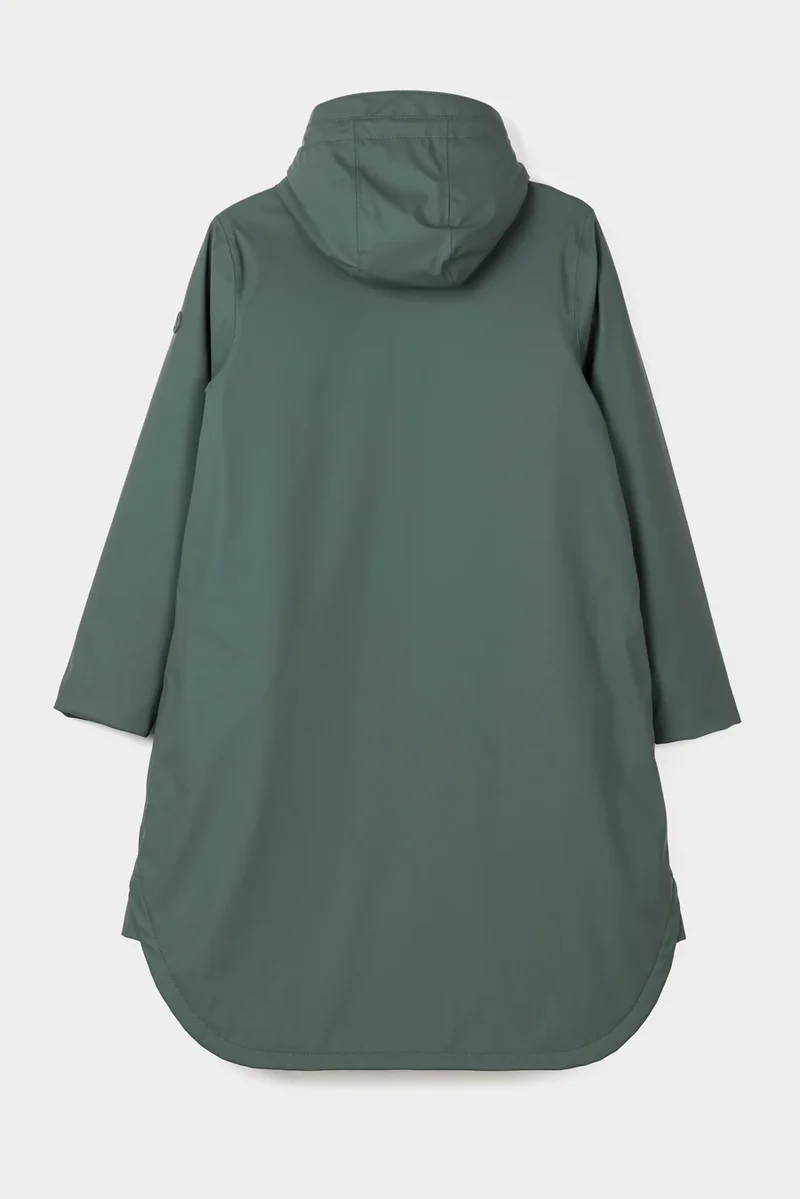 Tanta Ice Long Raincoat - Balsam Green