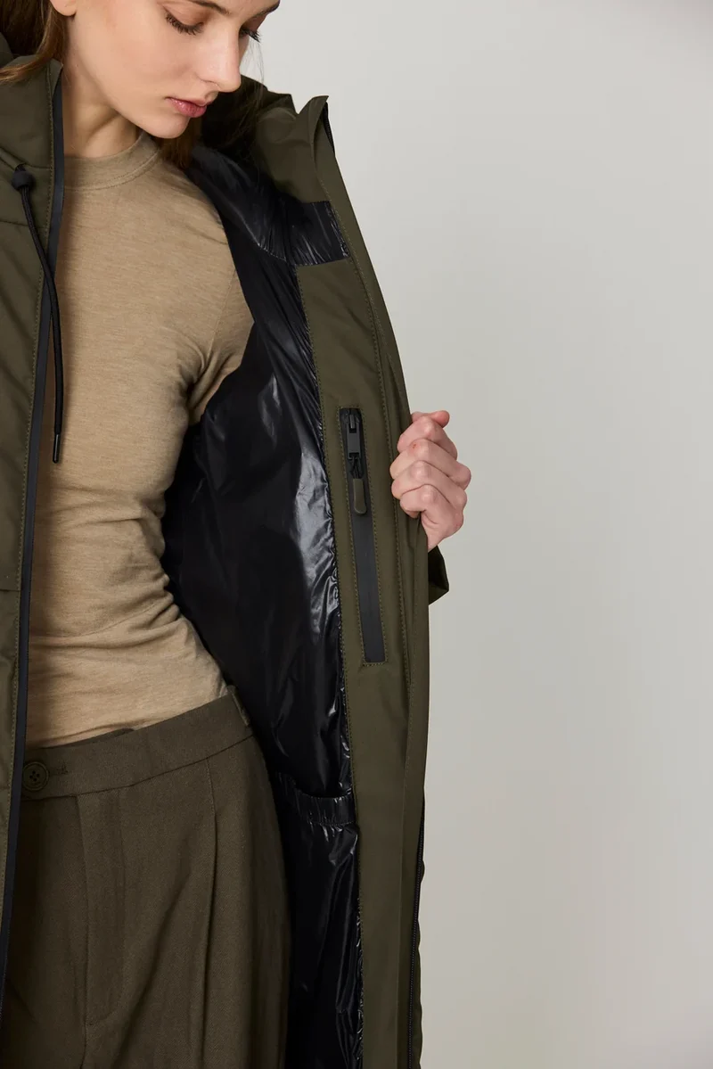 Tanta Snestorm Padded Coat - Khaki