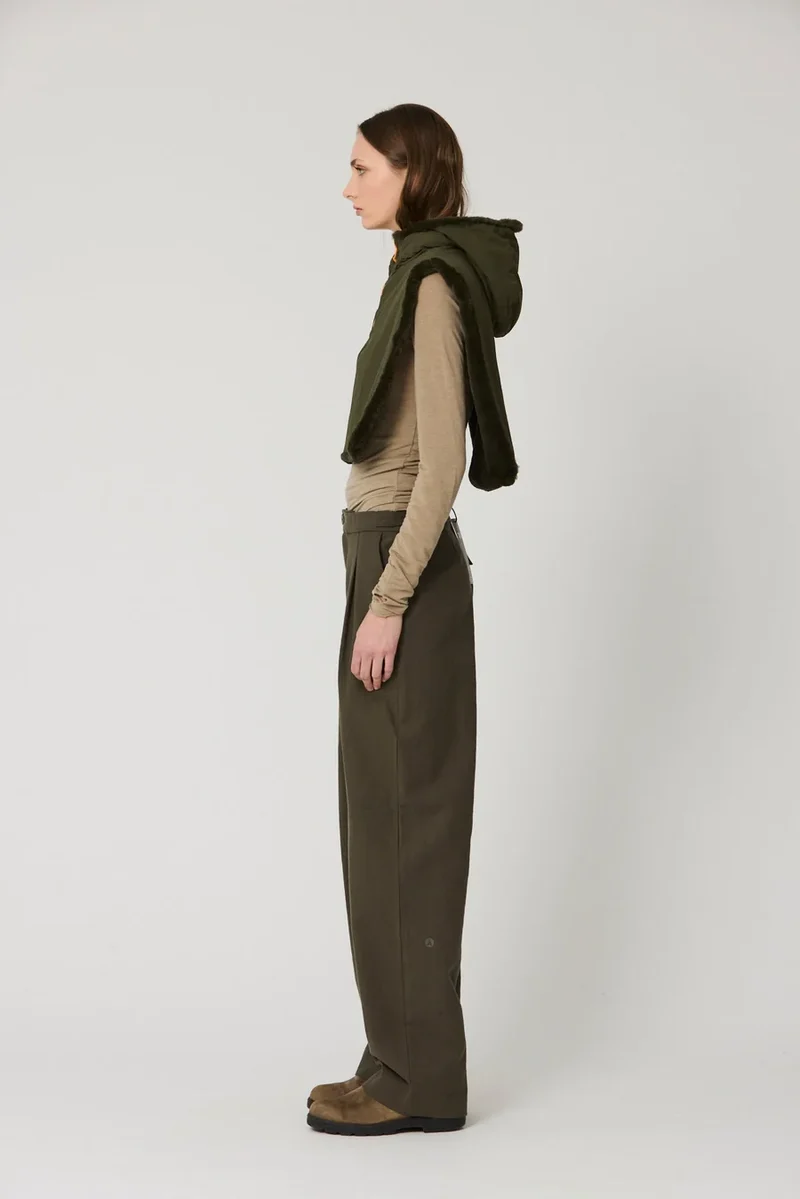 Tanta Bing Hooded Collar - Khaki
