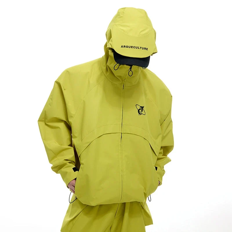 Y2K Techwear Festival Regenanzug – Oversize Windbreaker Set Unisex