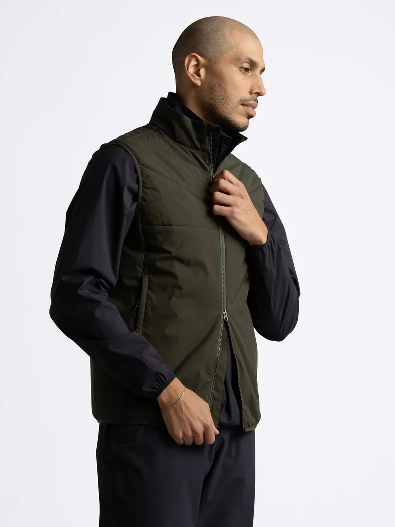 M CREEK WIND VEST DARK PINE