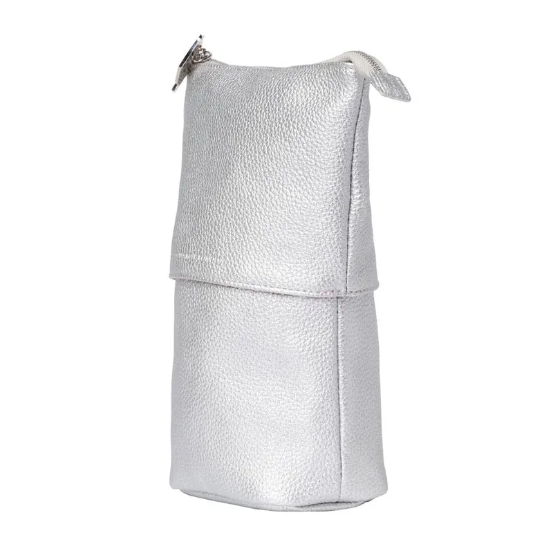 Donna May London Stand & Store Makeup Brush Can - Silver