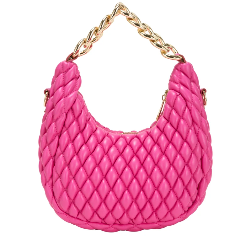 Quilt Detail Grab Bag - Pink