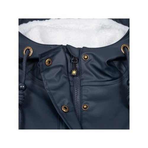 ANKERGLUT Regenmantel Friesennerz Blau mit Teddy Fleece #ankergluttraum #moincaptain