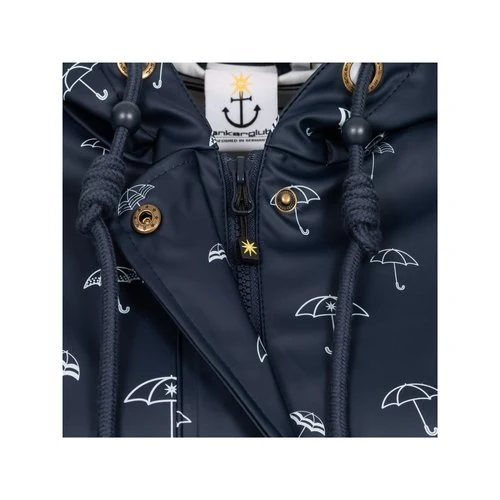 ANKERGLUT Regenmantel Friesennerz Blau Regenschirmen Motiv #ankerglutbucht #moincaptain