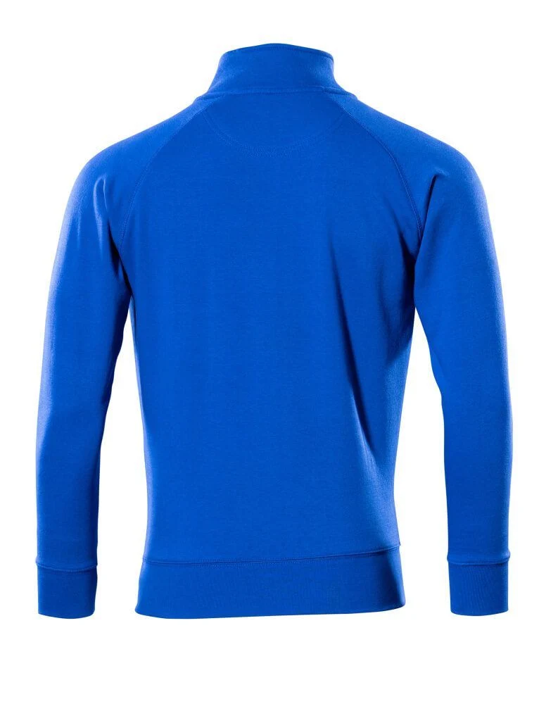 Crossover Sweatshirt mit kurzem Reißverschluss