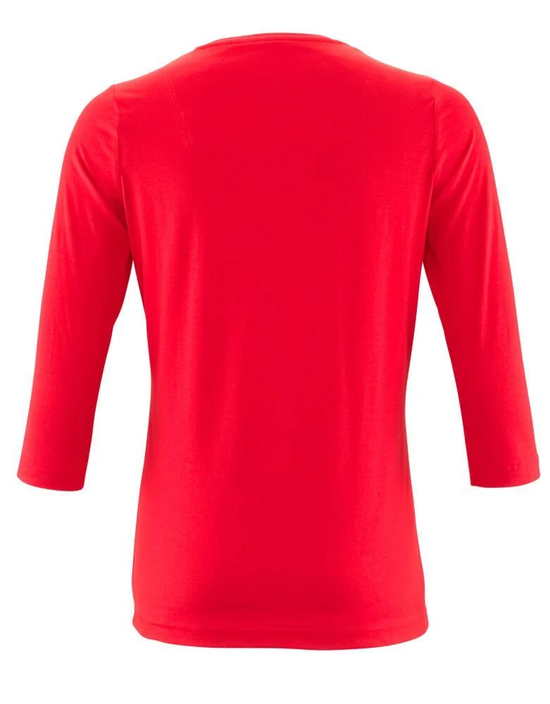 Crossover ¾-Arm T-Shirt Damen