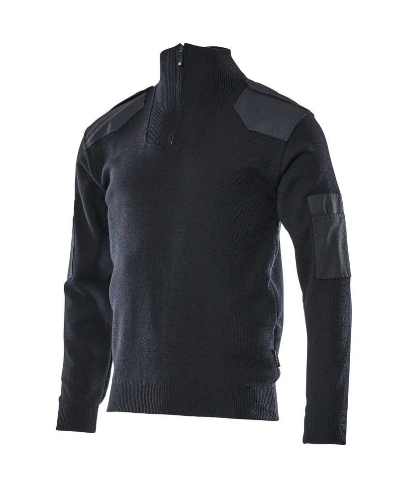 Strickpullover Kurzer Reißverschluss